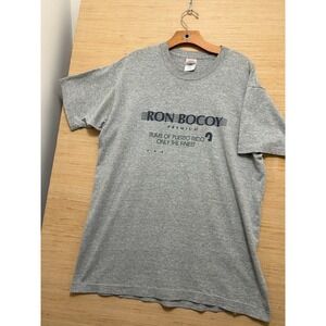 Ron Bocoy Premium Rum T Shirt Gray‎ Graphic Tee Puerto Rico Barware Adult